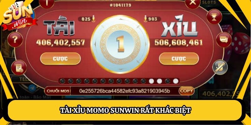 Tài xỉu Momo Sunwin rất khác biệt
